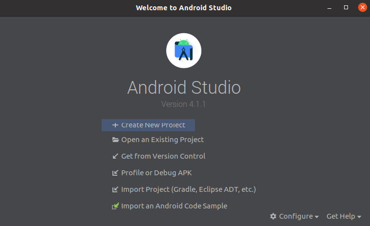 Start new Android project